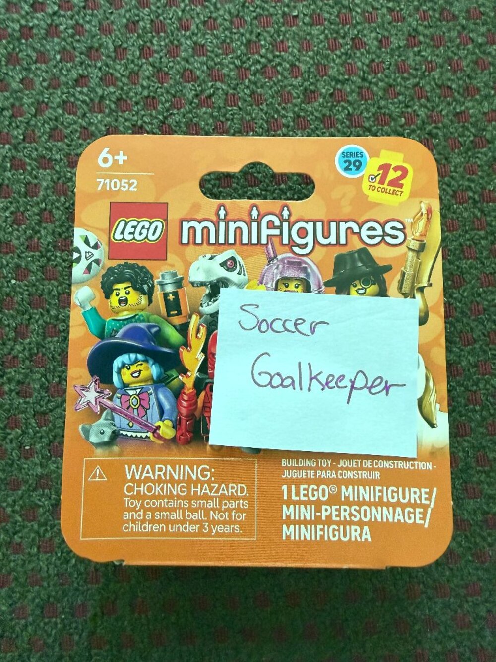 LEGO Minifigures Series 29 71052 Soccer Goalkeeper NEW Sealed Scan Confirmed CMF